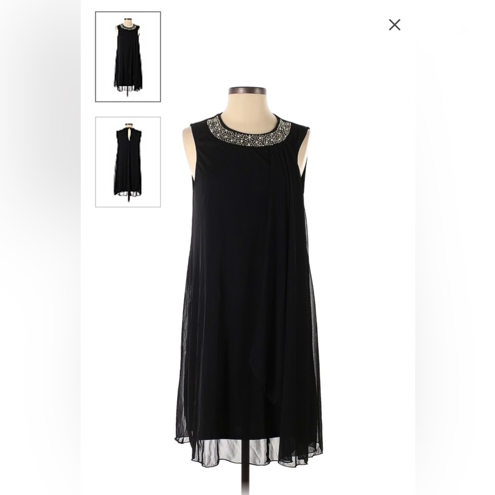 Annalee + Hope Sleeveless black cocktail dress NWT